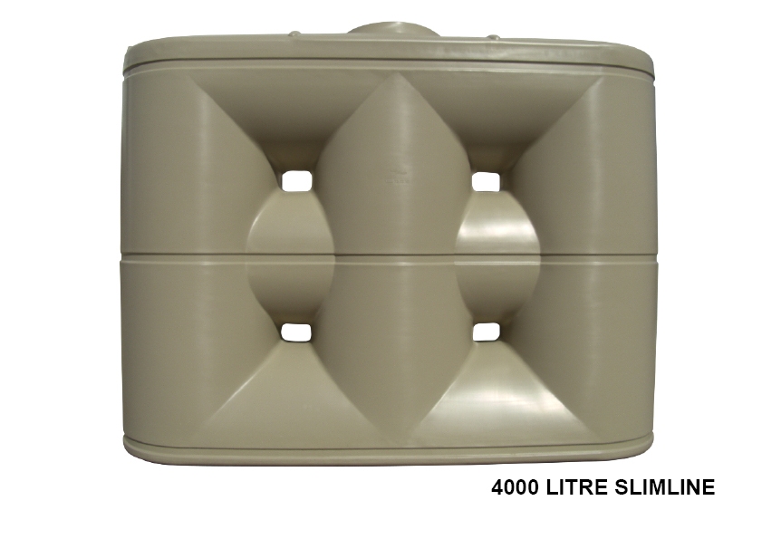 4000 Litre Tank slimline water tank 870mm wide